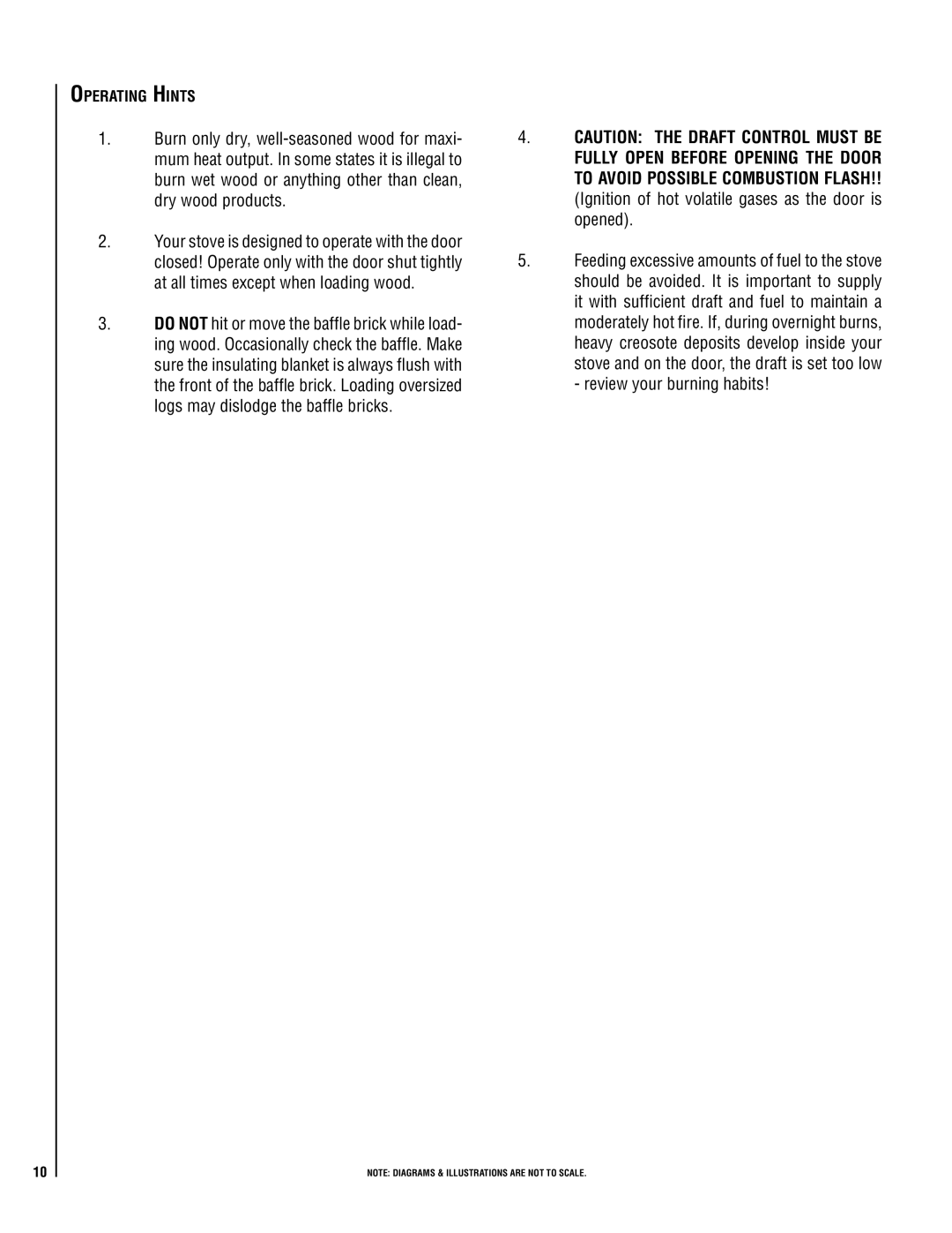 Maytag C310 operation manual Operating Hints 