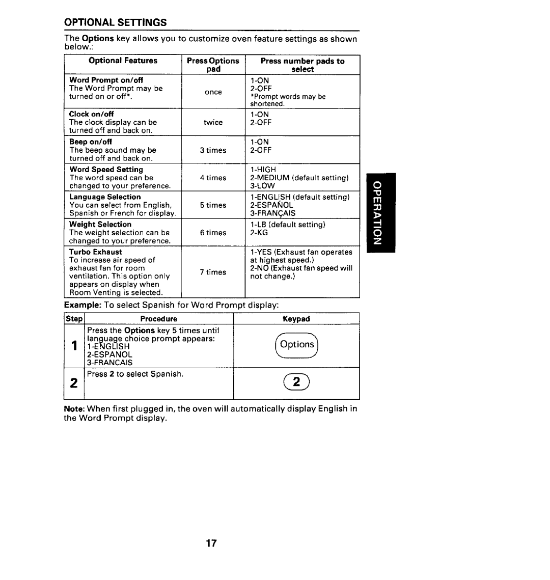 Maytag CMV1100AA manual Medium, Espa NOL, English, Francais 