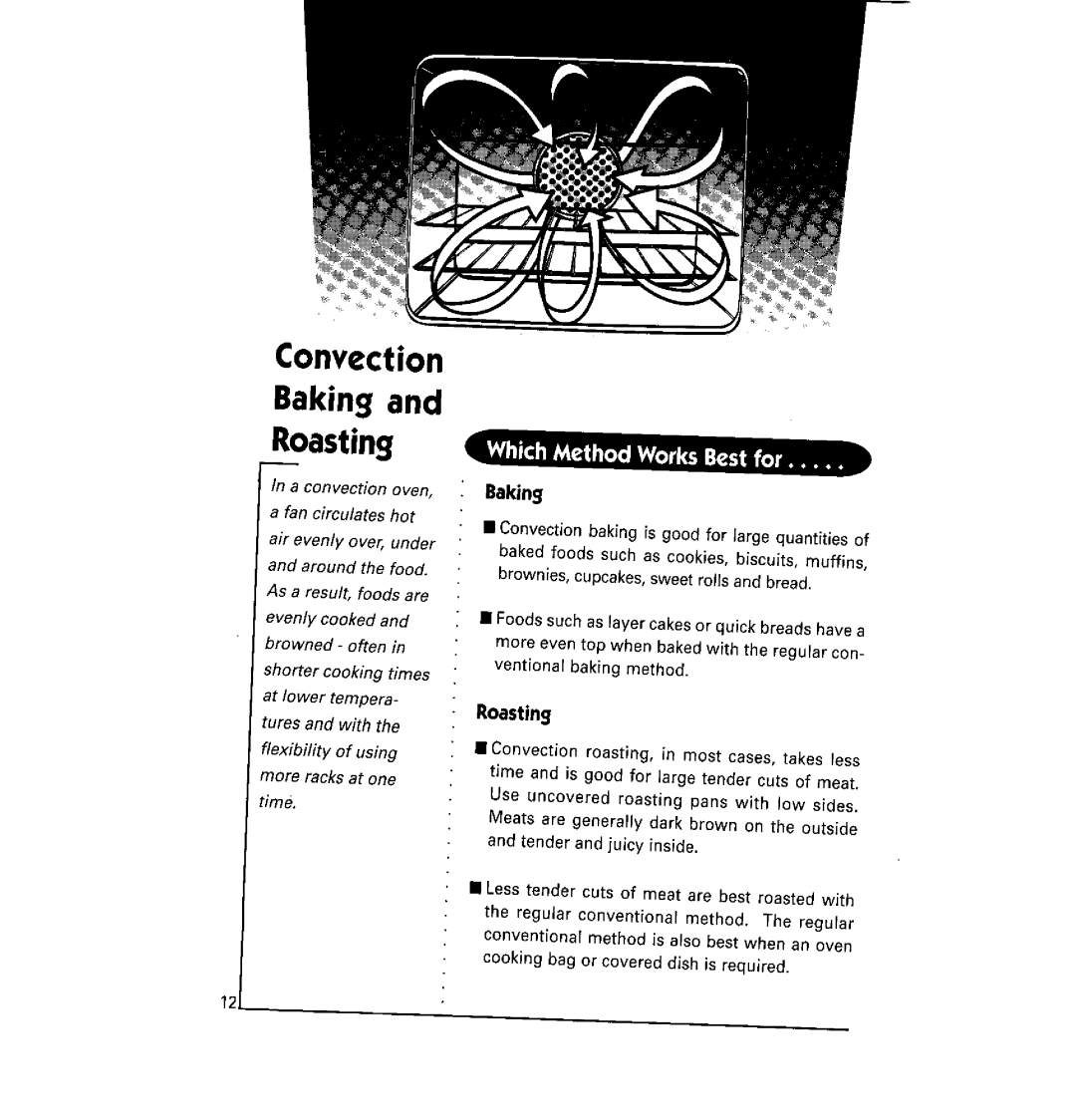 Maytag CRG9700C, CRG7700B, CRG9800C, CHG9800B warranty Convection Baking Roasting 