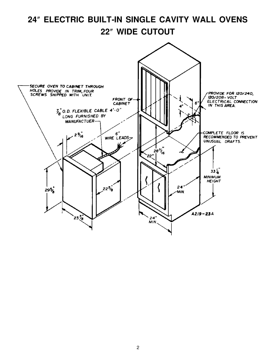 Maytag CWE4800ACE installation instructions Electric BUILT-IN Single Cavity Wall Ovens Wide Cutout 