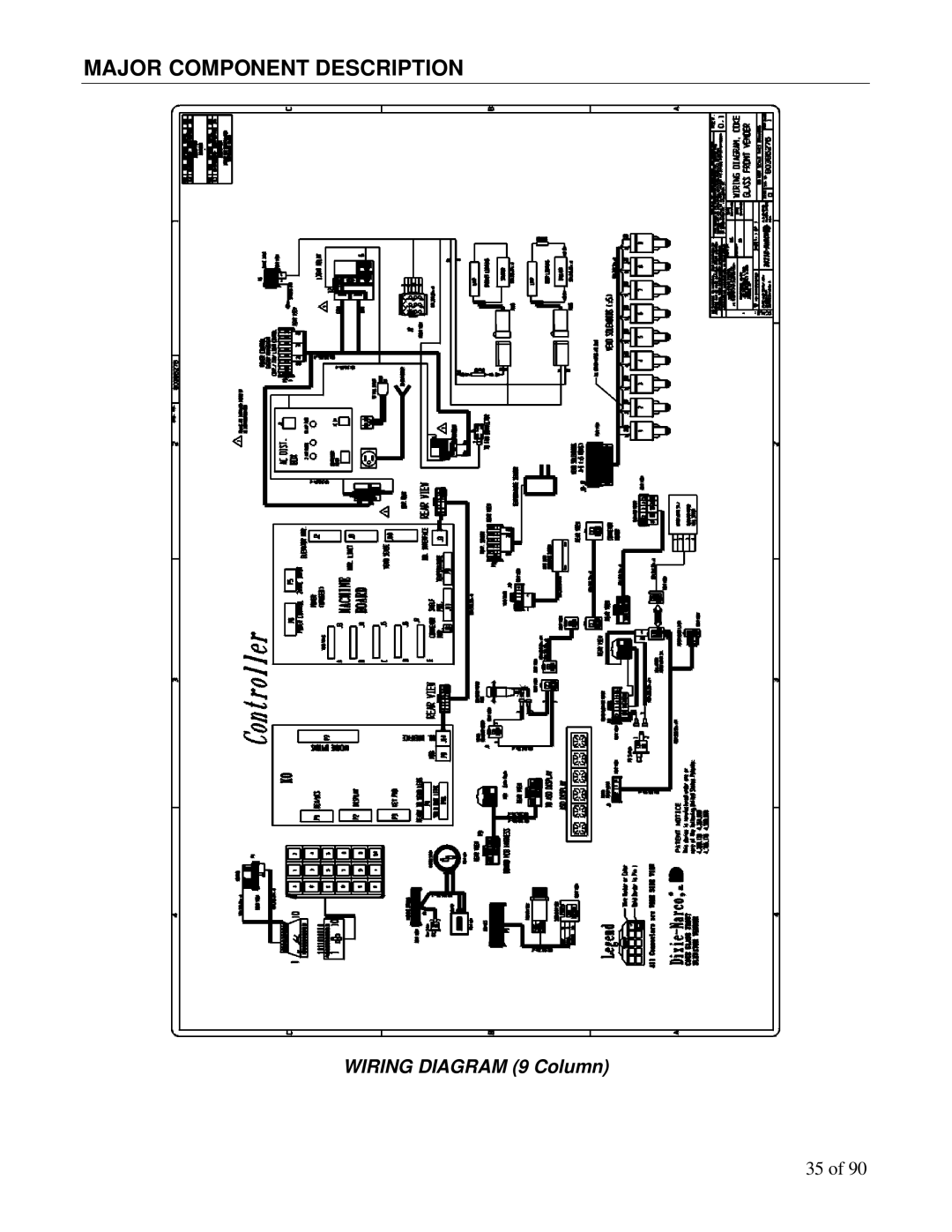 Maytag DN5000, DN3000 manual Wiring Diagram 9 Column 