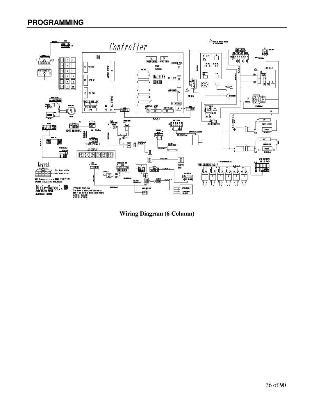 Maytag DN3000, DN5000 manual Wiring Diagram 6 Column 