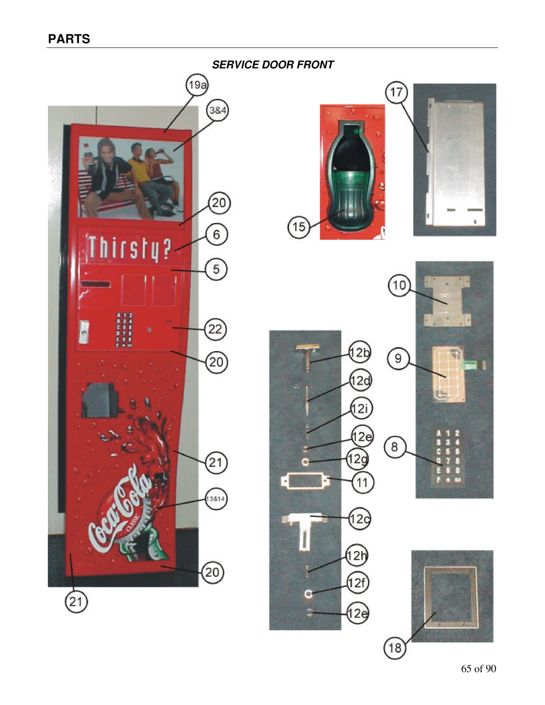 Maytag DN5000, DN3000 manual Service Door Front 