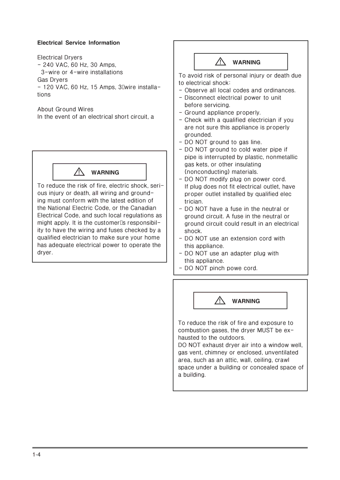 Maytag DV316LG manual Zduqlqj 