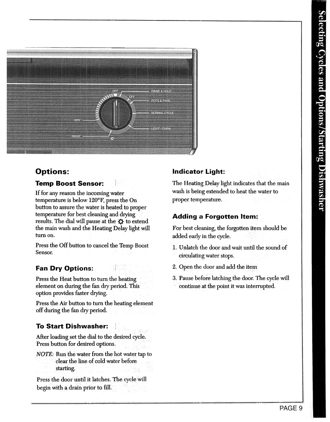 Maytag DWC8330, DWU8330 manual Fan Dry Options 