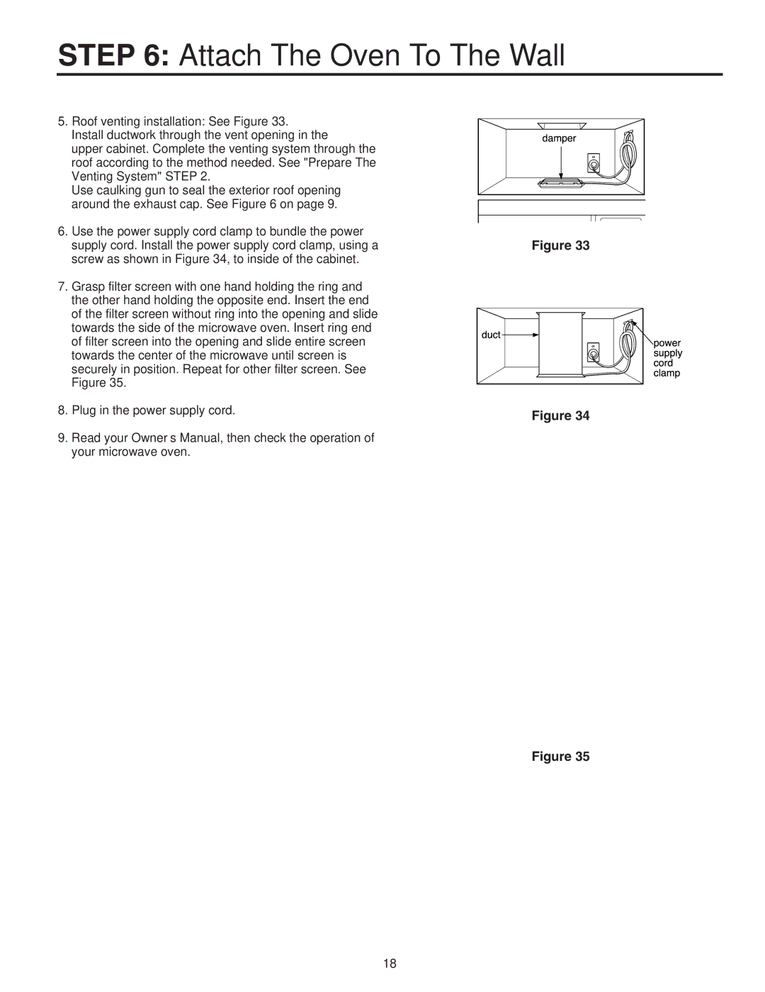 Maytag Electric Microwave installation instructions Attach The Oven To The Wall 