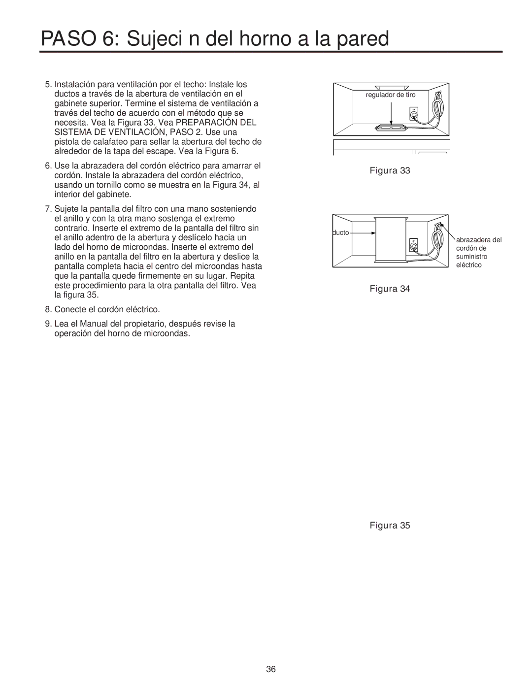 Maytag Electric Microwave installation instructions Ducto 