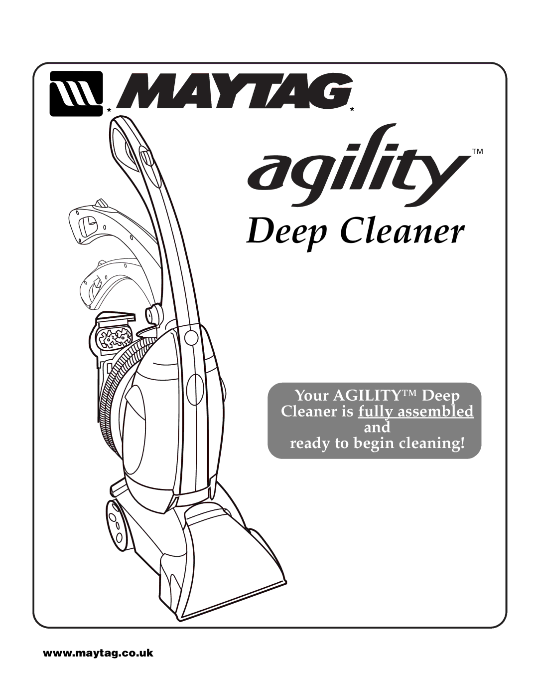 Maytag F6212901 manual Deep Cleaner 