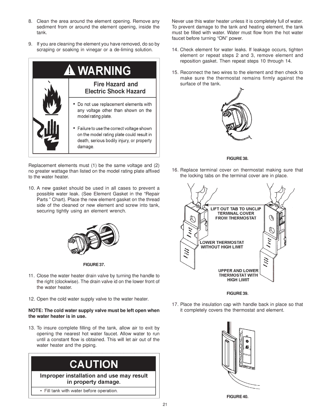 Maytag HRE11282T, HRE11240S, HRE41282T, HRE41250S, HRE41250T, HRE41240S, HRE11250T, HRE11250S manual 