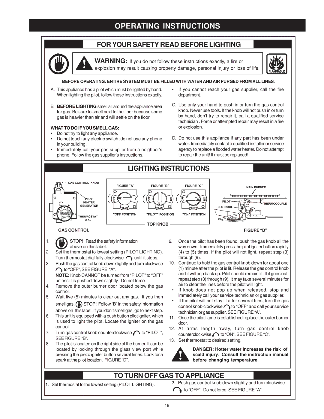 Maytag HRN31250Q, HRN11240X, HRN11250Q, HRP31240X, HRP11240X Operating Instructions, For Your Safety Read Before Lighting 