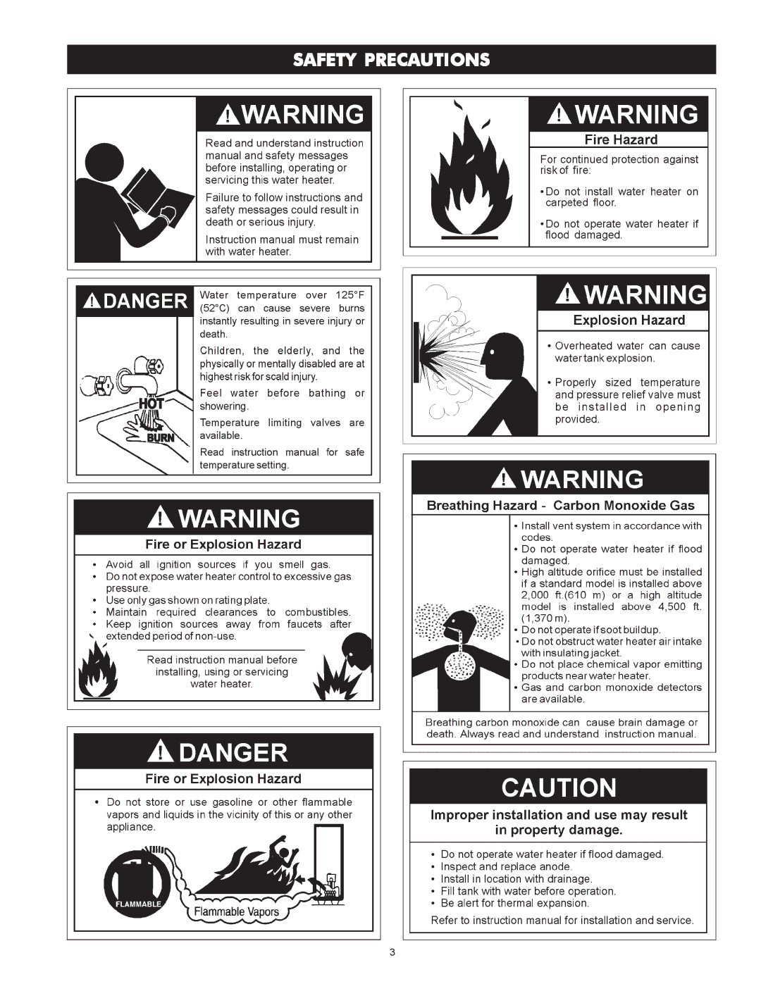 Maytag HRP5975S, HRP4975S, HRN4975S, HRN5975S manual Safety Precautions 