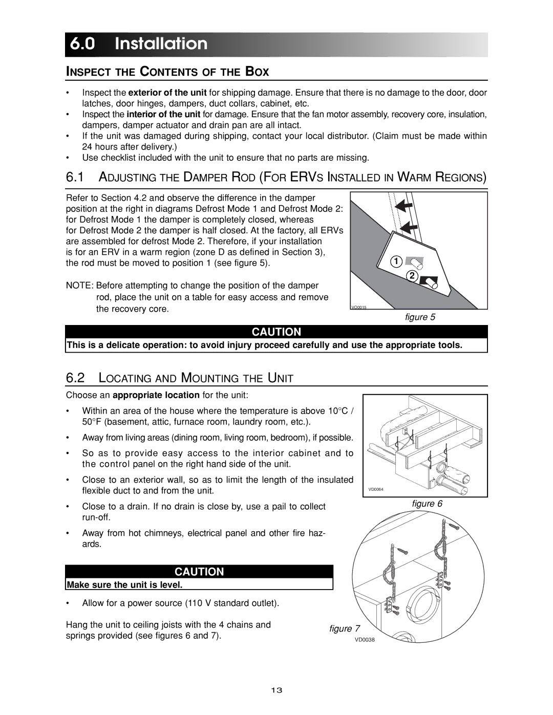 Maytag ERV-210, HRV-210, HRV-150, ERV-150 manual Installation, Inspect the Contents of the BOX 