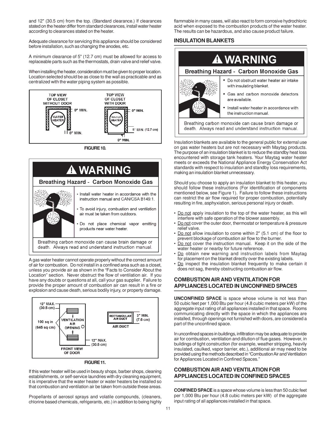 Maytag HV640HBVITCGA, HV650HBVITCGA, HV640YBVITCGA, HV650YBVITCGA manual Insulation Blankets 