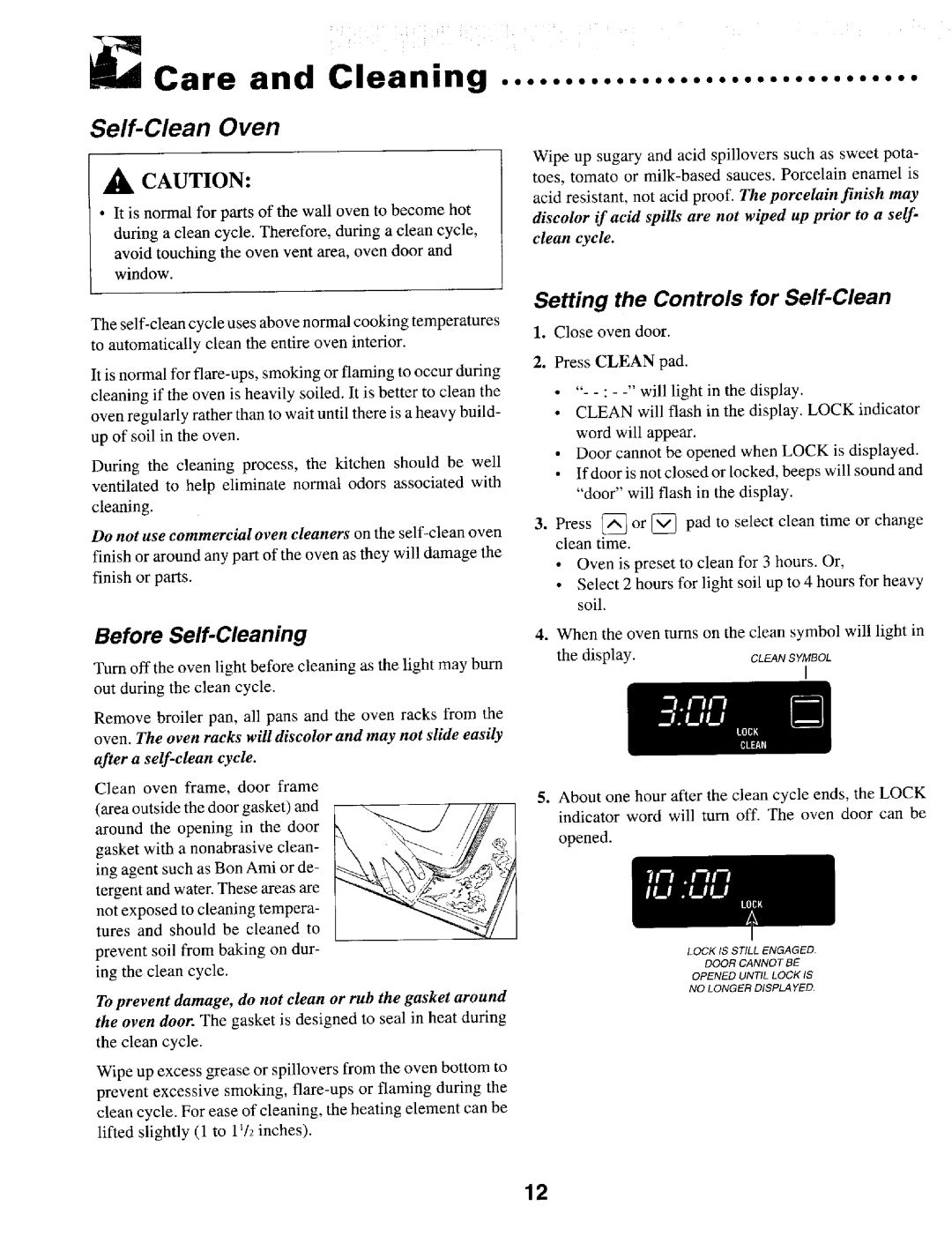 Maytag MEW55:3B, IEW621, MEW557, MEWED7 manual Self-Clean Oven, Before Self-Cleaning, Setting the Controls for Self-Clean 