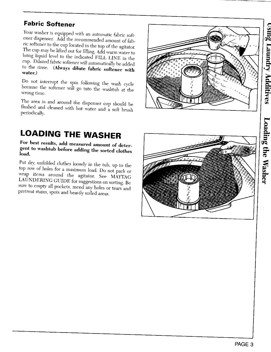 Maytag LAT8824, LAT8804 warranty Loading the Washer, Fabric Softener 