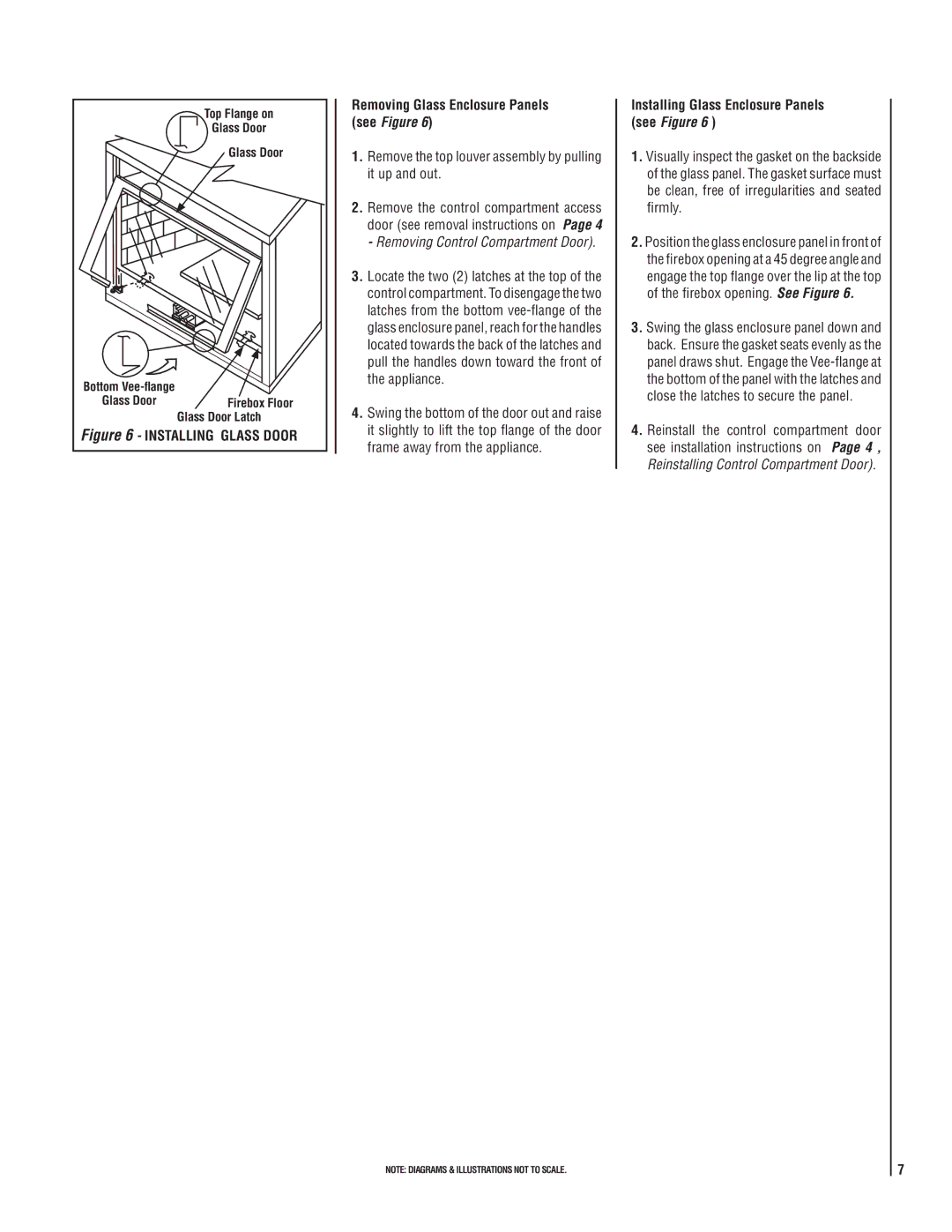 Maytag LMDV-33 SERIES Removing Glass Enclosure Panels, See Figure, Remove the top louver assembly by pulling it up and out 