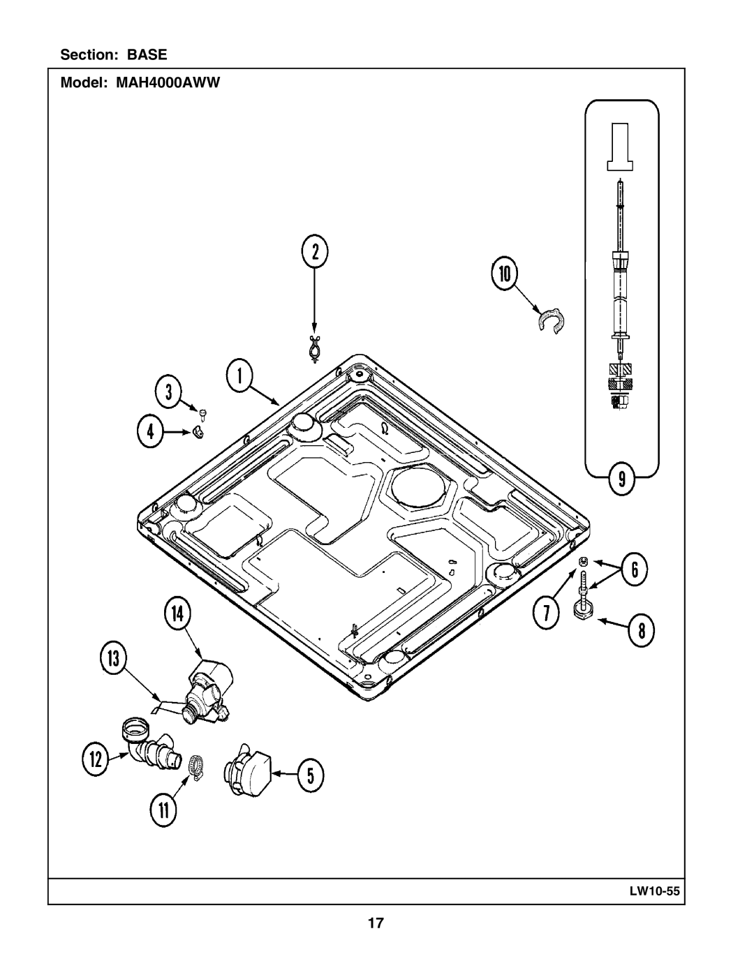 Maytag manual Section Base Model MAH4000AWW 