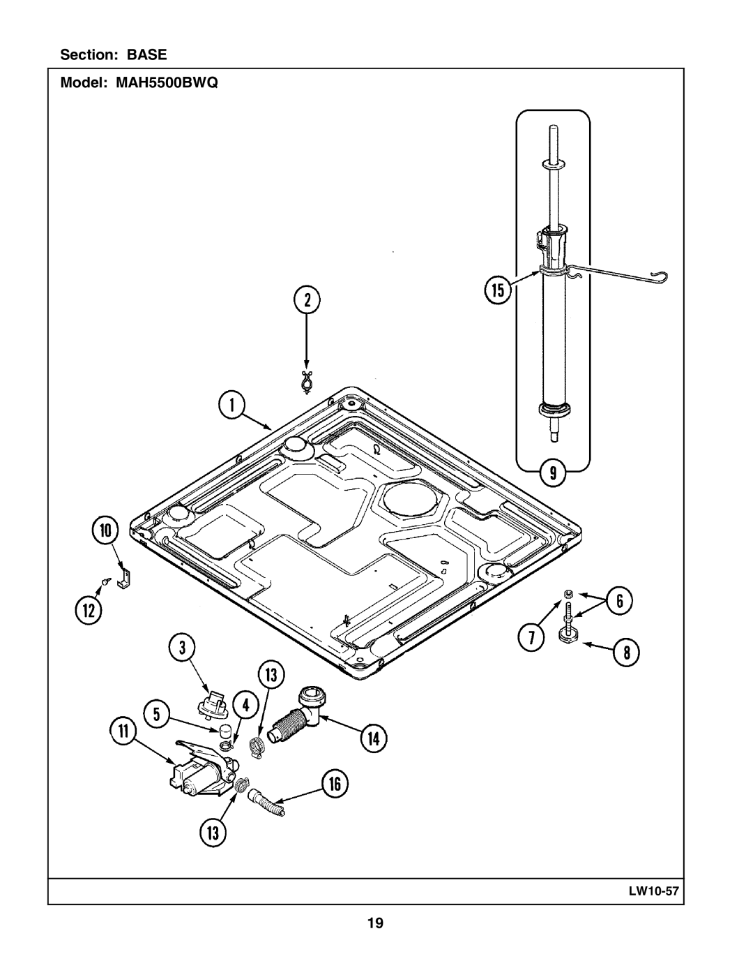 Maytag manual Section Base Model MAH5500BWQ 