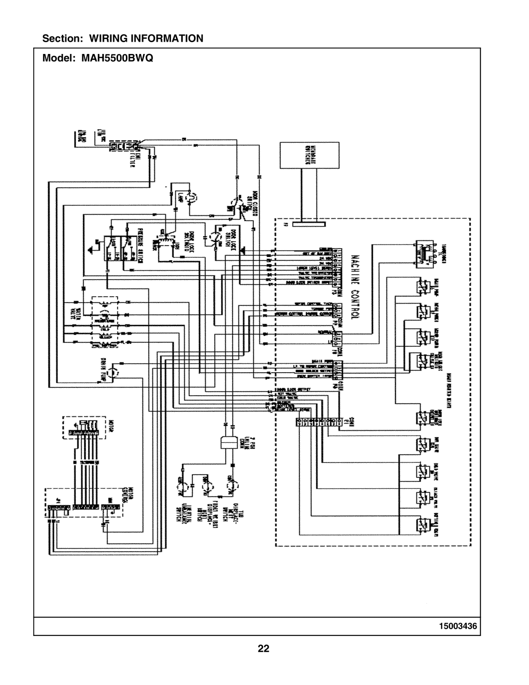 Maytag MAH5500BWQ manual 15003436 