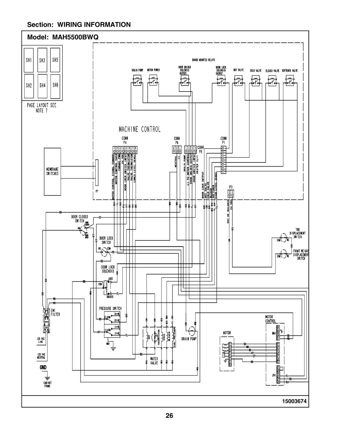 Maytag MAH5500BWQ manual 15003674 