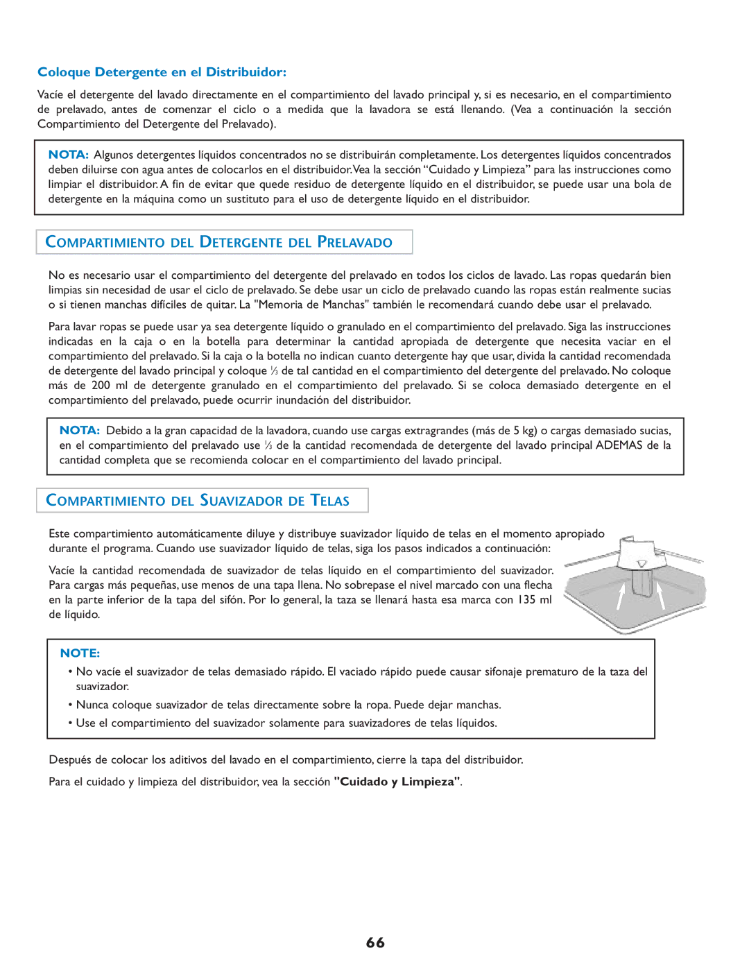 Maytag MAH7550AGW Compartimiento DEL Detergente DEL Prelavado, Compartimiento DEL Suavizador DE Telas 