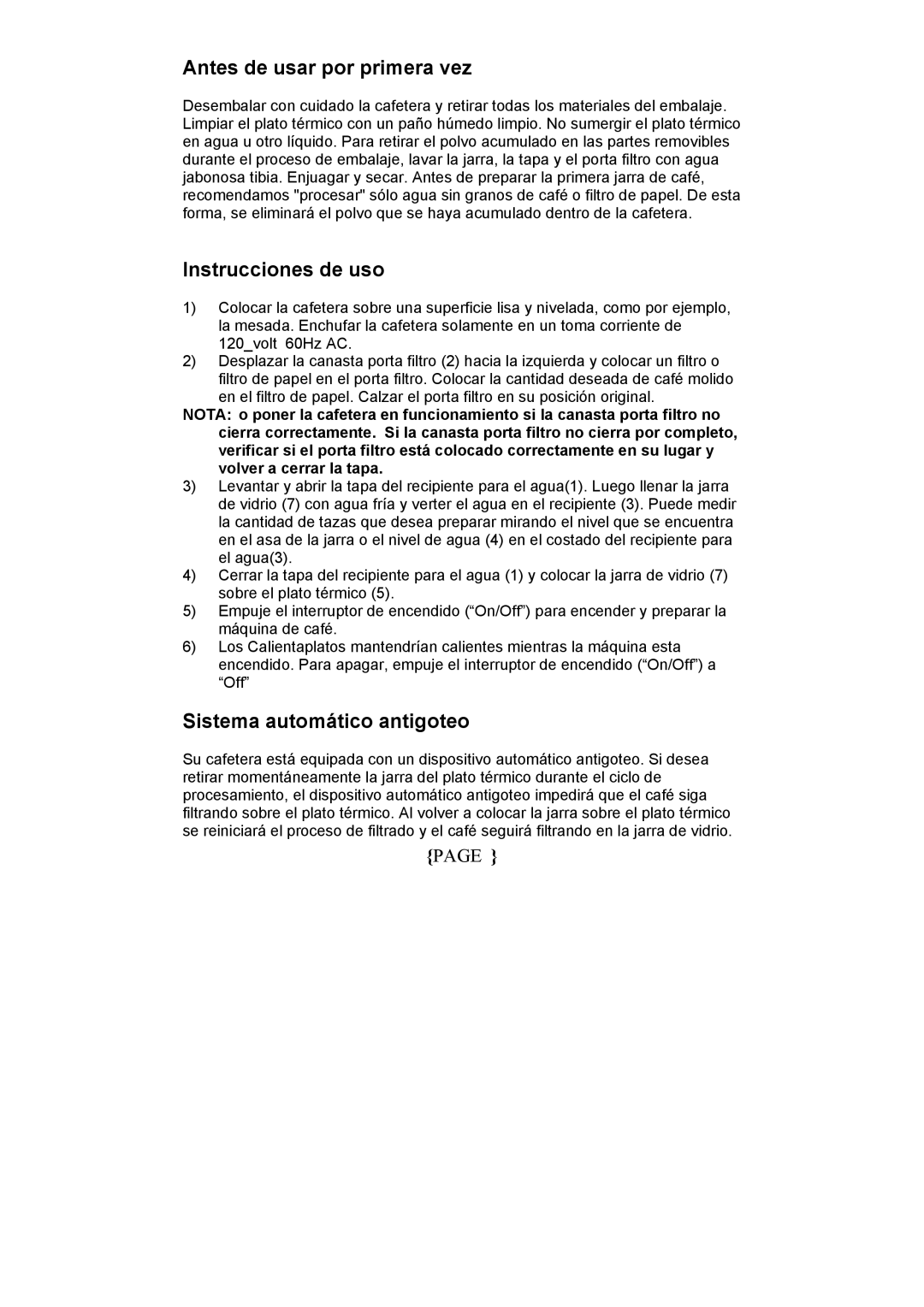 Maytag MCCM1NB12, MCCM1NW12 operating instructions Antes de usar por primera vez, Instrucciones de uso 