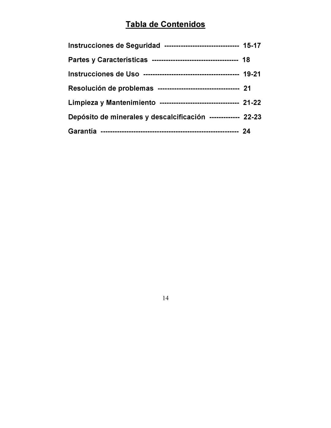 Maytag MCEM1B manual Tabla de Contenidos 