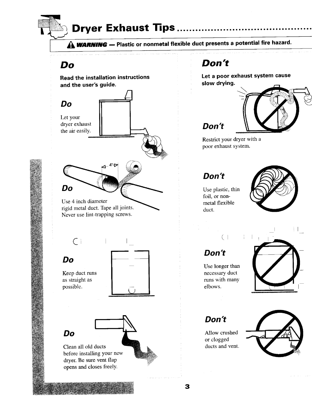 Maytag MD9206 manual Dont @, Read the installation instructions and the users guide 