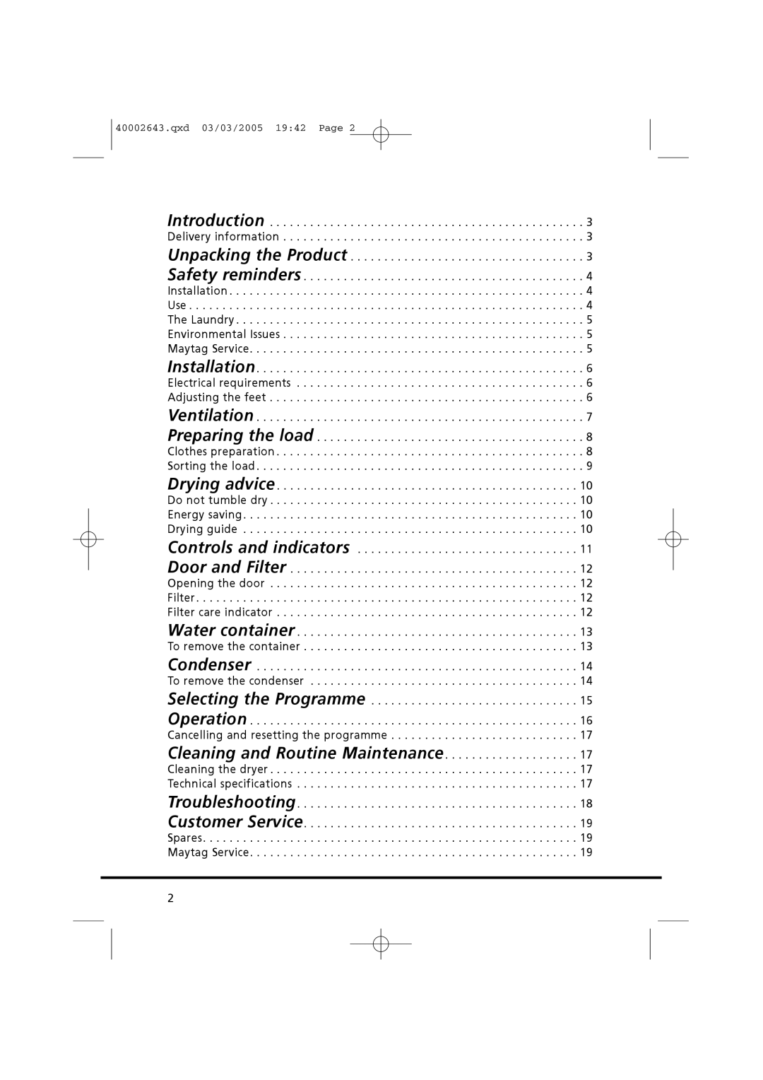 Maytag MDC1305AAW manual Controls and indicators 