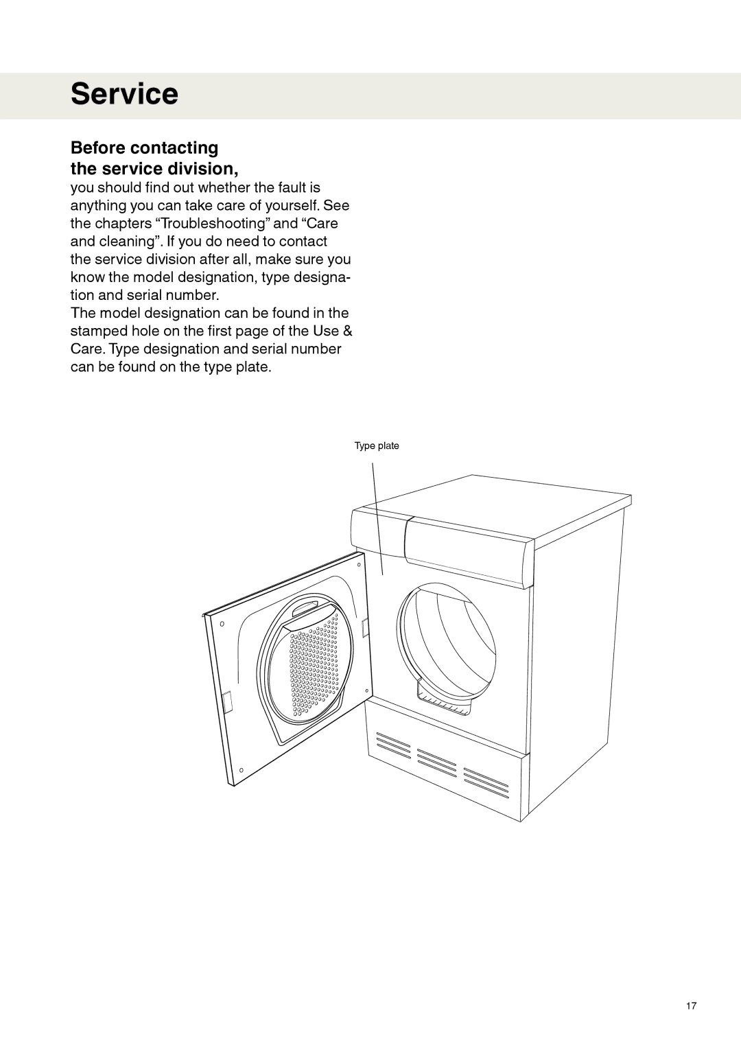 Maytag MDE9651 operating instructions Service, Before contacting the service division 