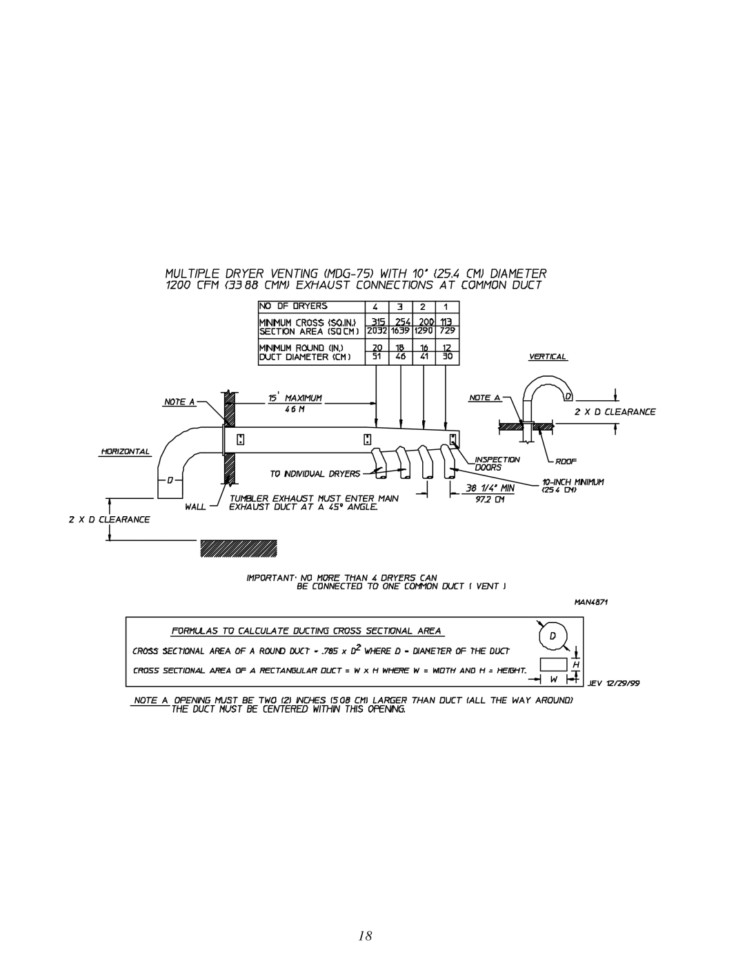 Maytag MDG-75 installation manual 