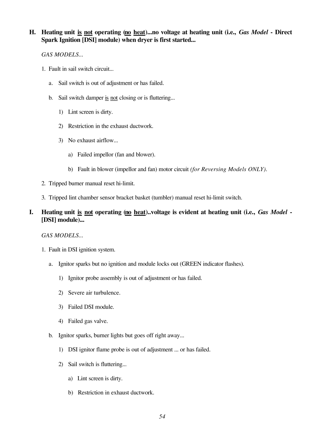 Maytag MDG-75 installation manual GAS Models 