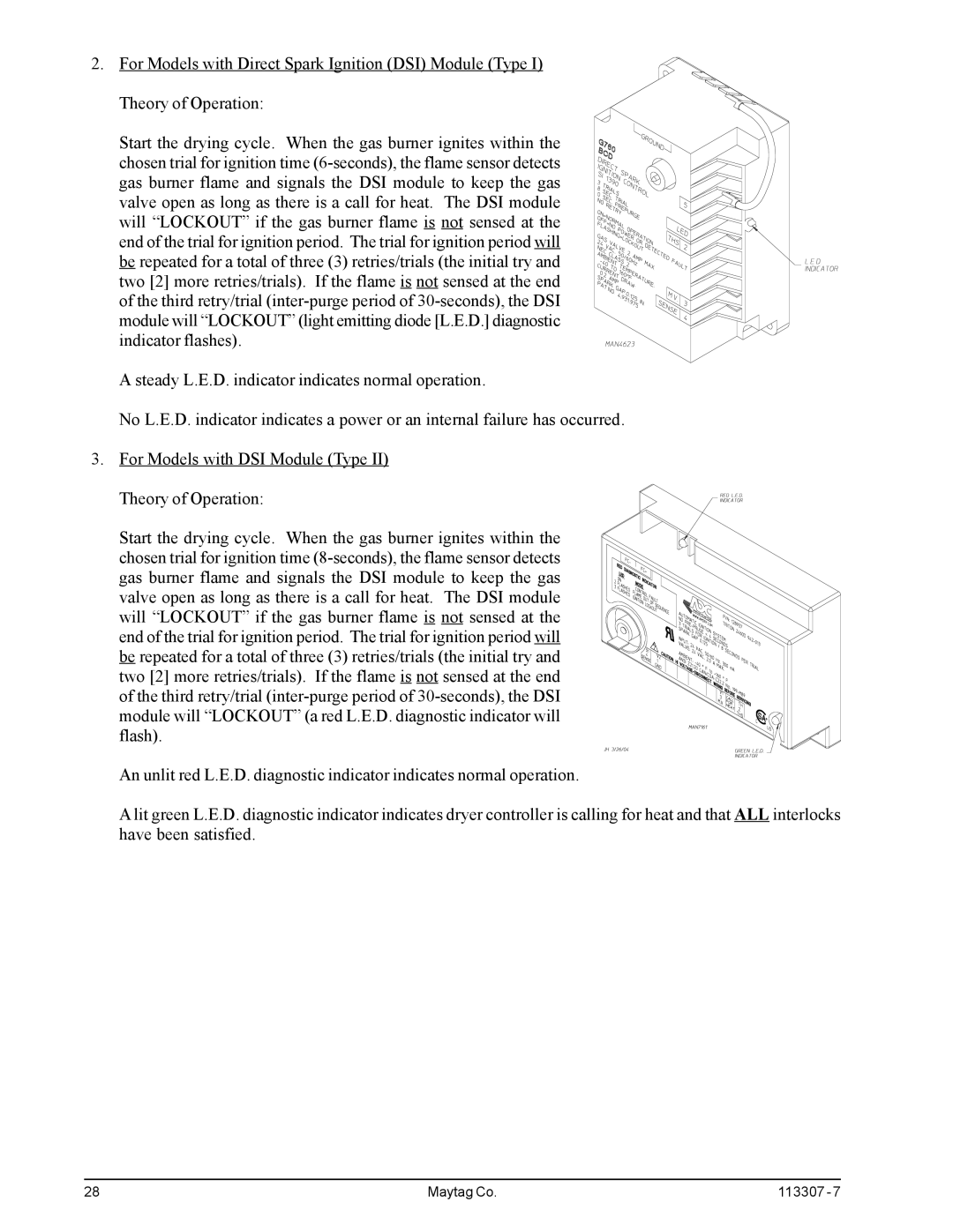 Maytag MDG30PNH, MDG30MNV installation manual Maytag Co 113307 