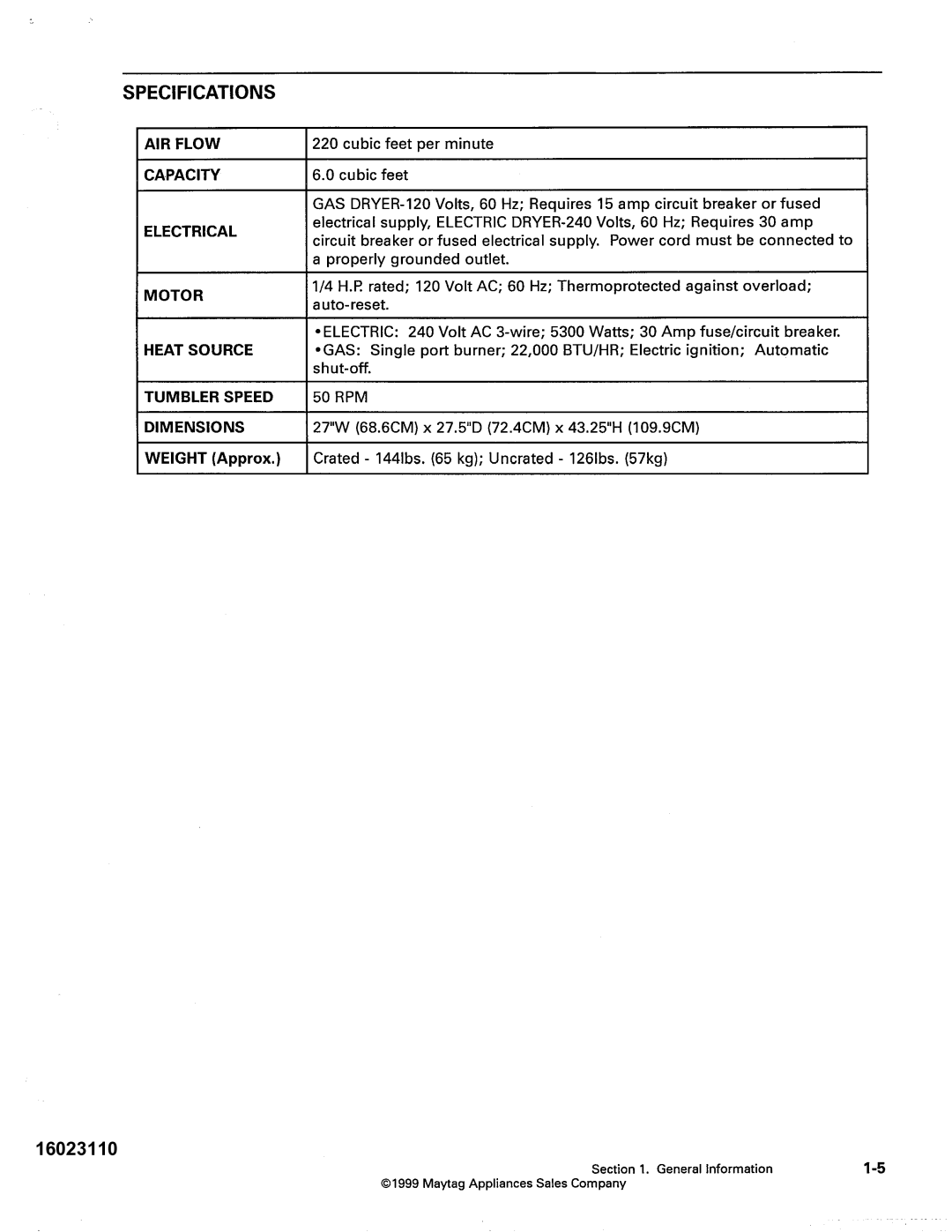 Maytag MDE DG5500, MDG9800 service manual 