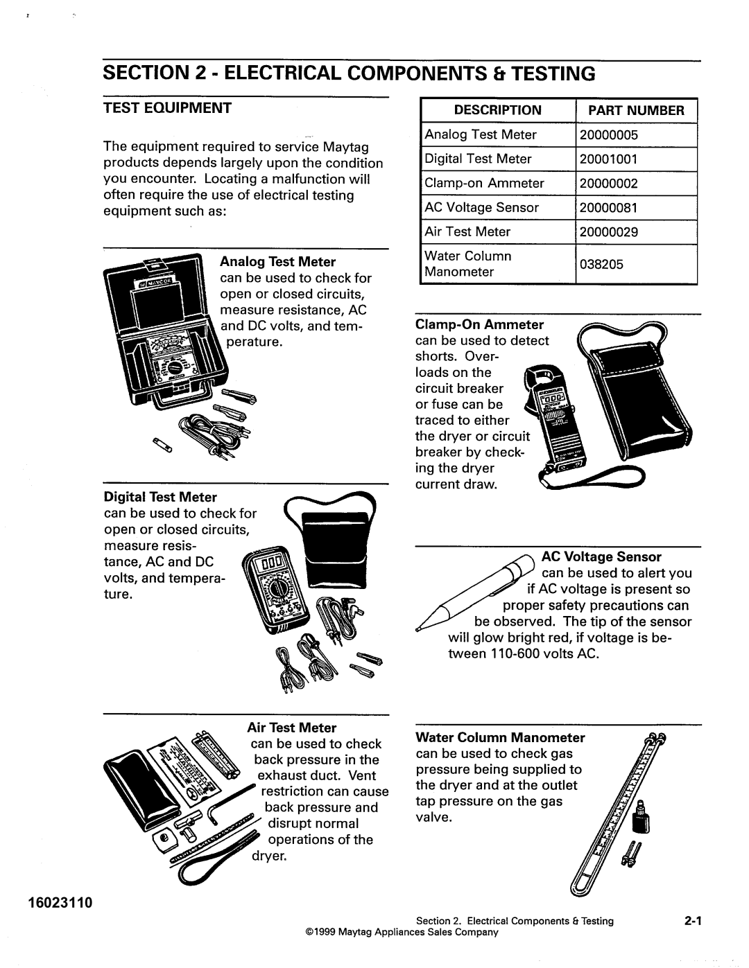 Maytag MDE DG5500, MDG9800 service manual 