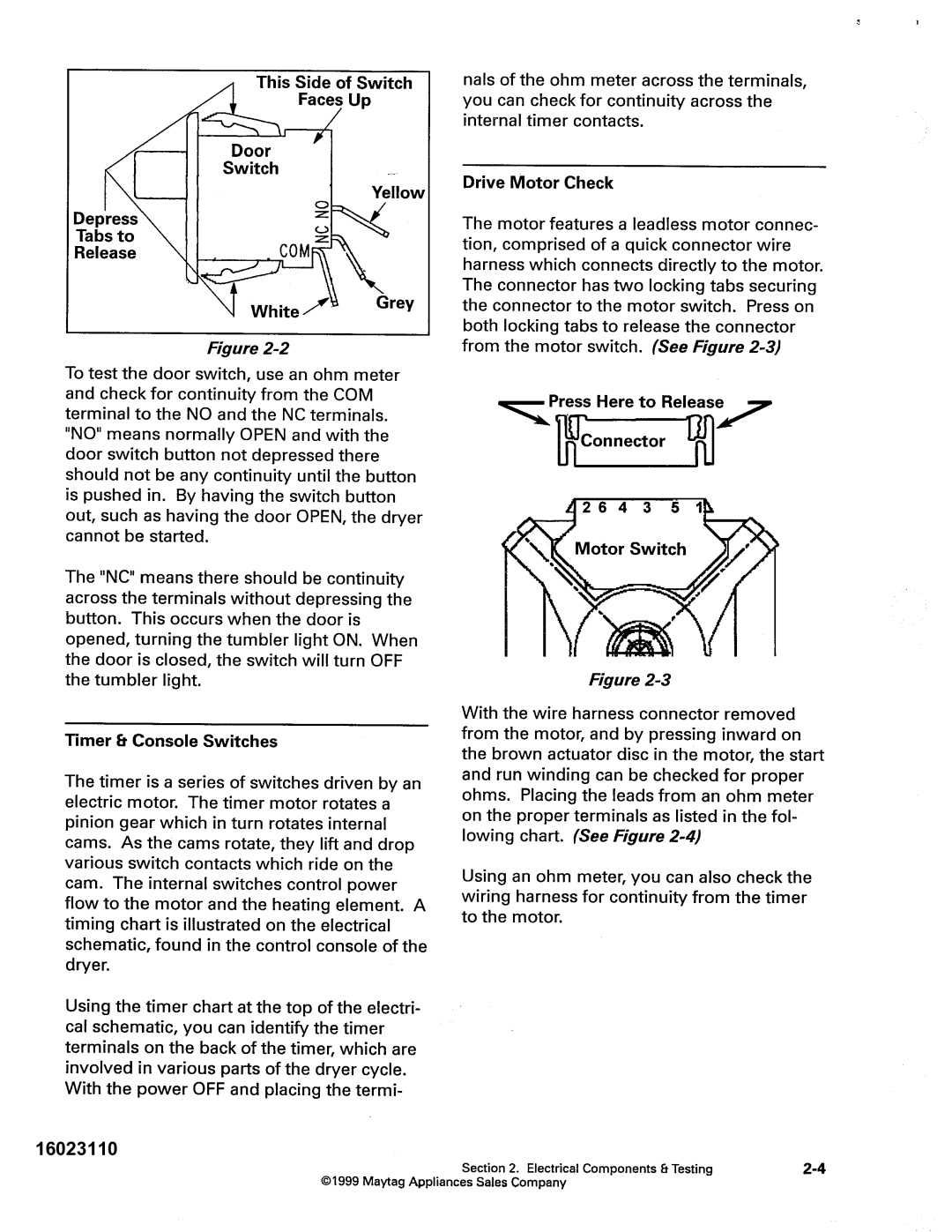 Maytag MDG9800, MDE DG5500 service manual 