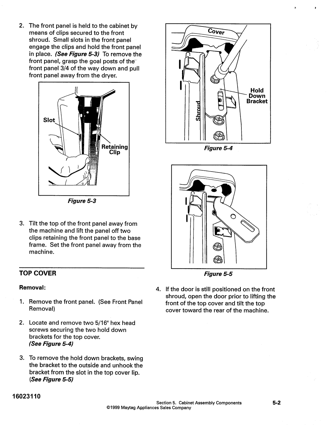 Maytag MDG9800, MDE DG5500 service manual 