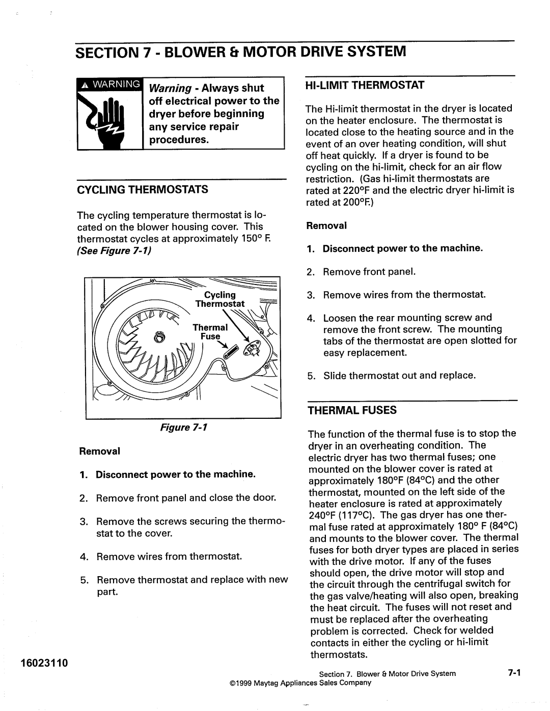 Maytag MDE DG5500, MDG9800 service manual 