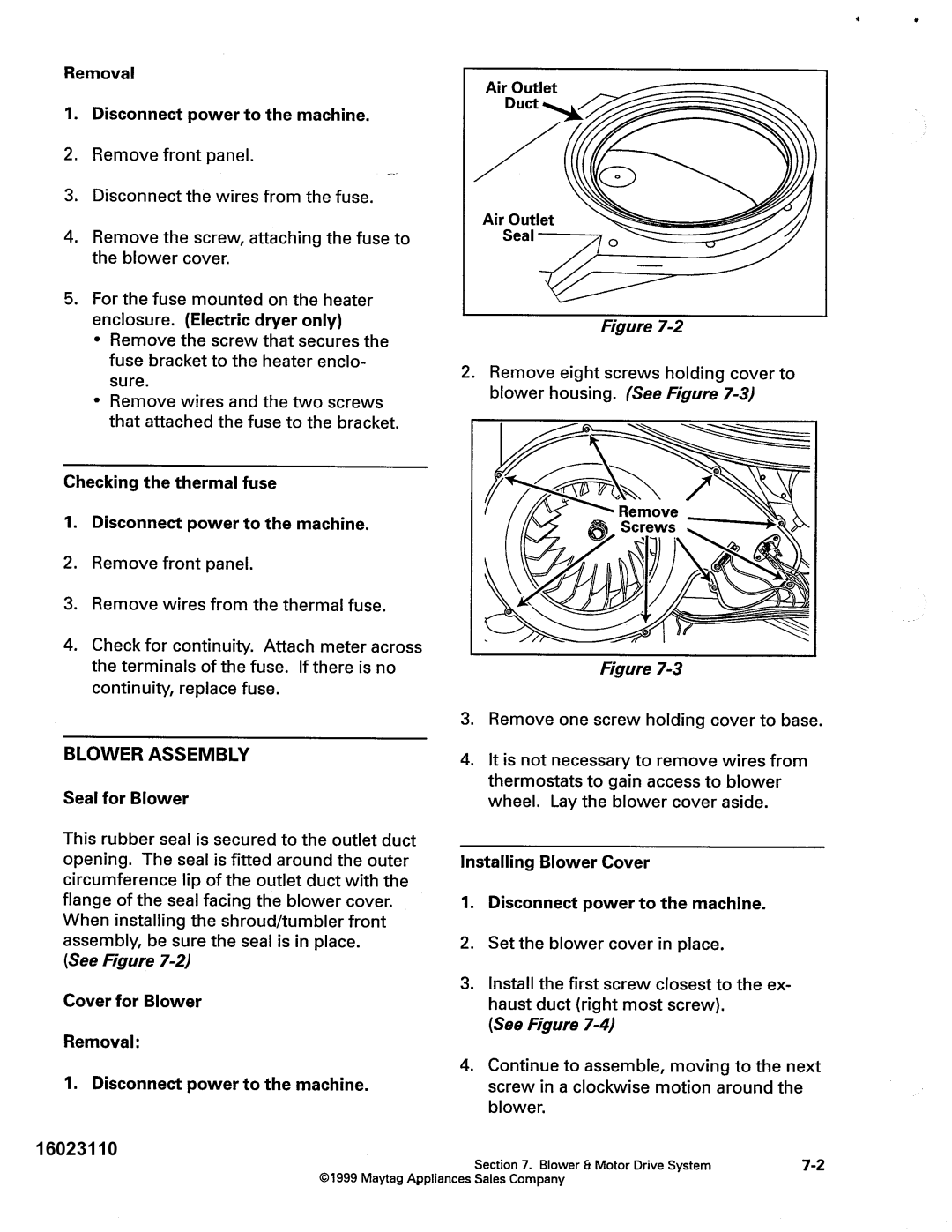 Maytag MDG9800, MDE DG5500 service manual 