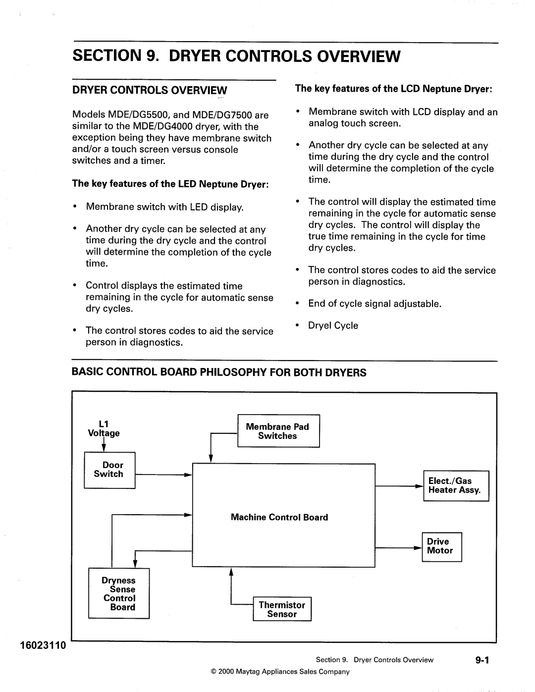 Maytag MDE DG5500, MDG9800 service manual 