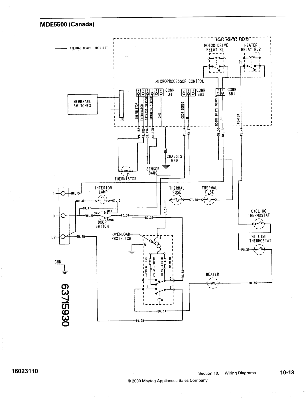 Maytag MDG9800, MDE DG5500 service manual 