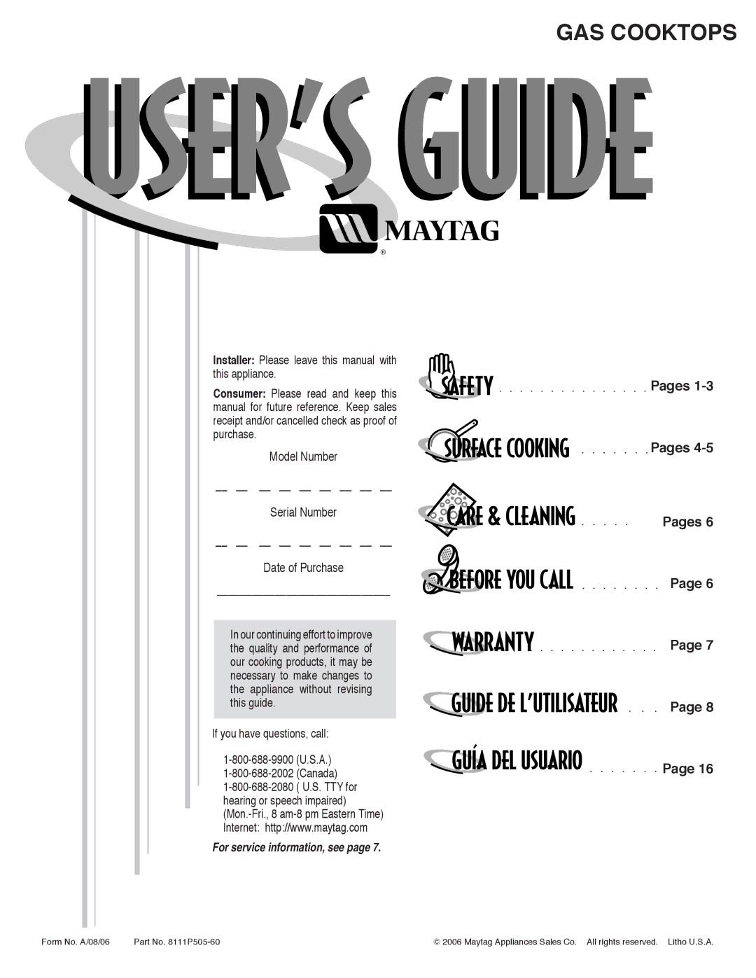 Maytag MEC7430W dimensions Safety 