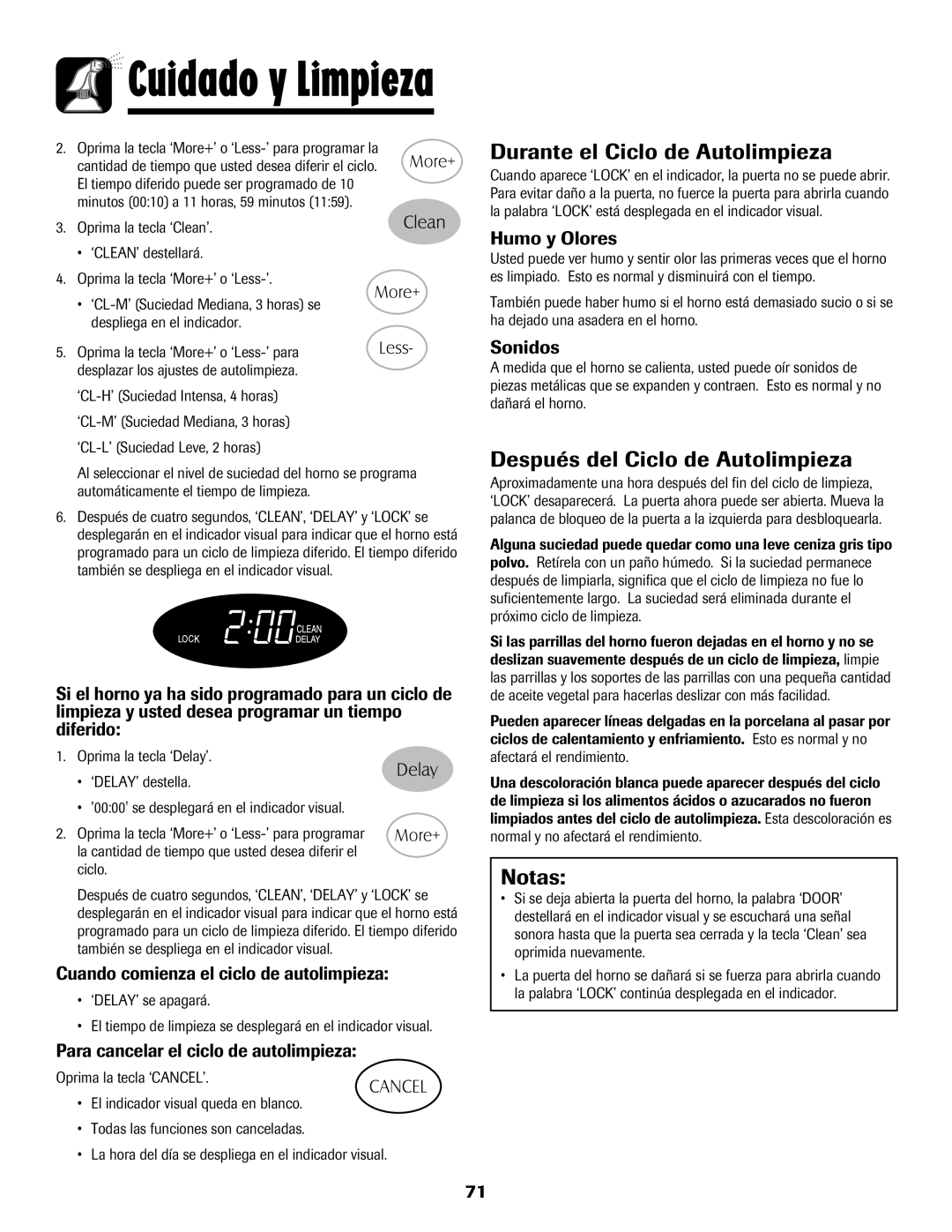 Maytag MER5552BAW warranty Durante el Ciclo de Autolimpieza, Después del Ciclo de Autolimpieza 