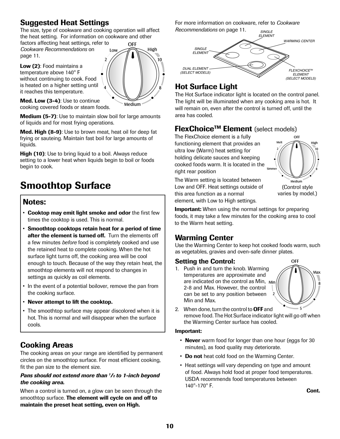 Maytag MER5765RAW important safety instructions Smoothtop Surface 