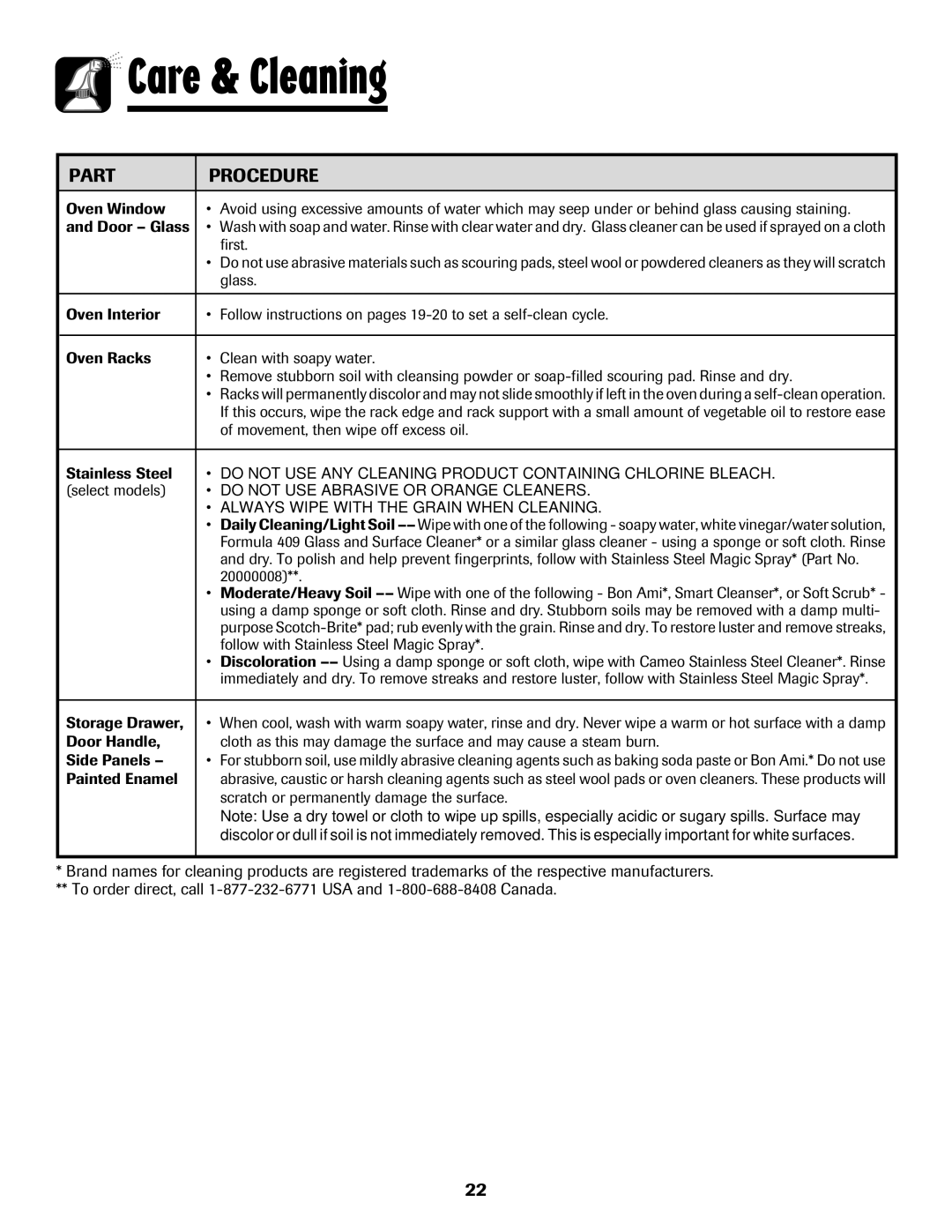 Maytag MER5875RAF manual First, Glass, Movement, then wipe off excess oil, Stainless Steel, Select models, 20000008 