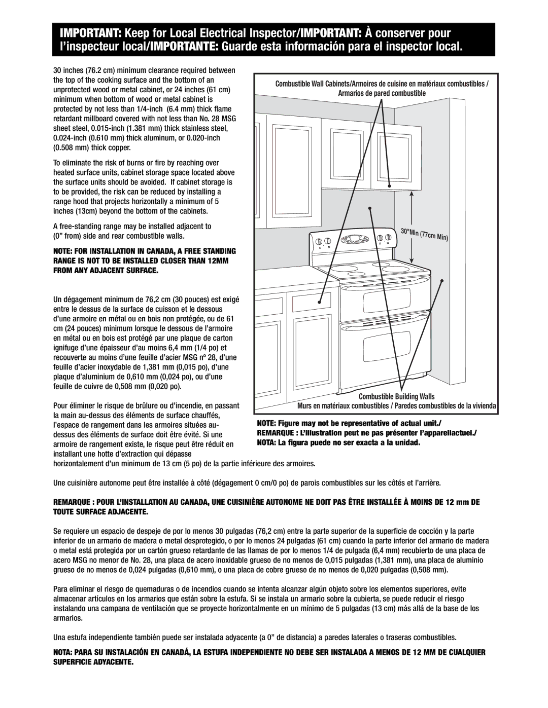 Maytag MER6555, MER6751, MER6775, MER6875, MER6755 installation instructions 