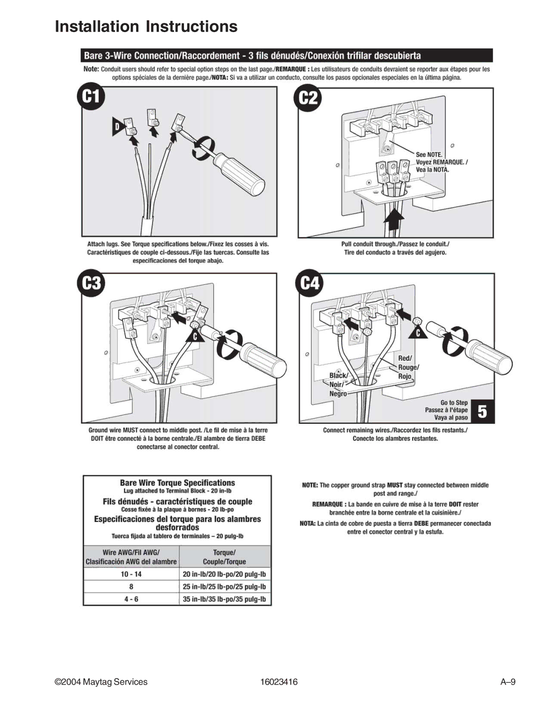 Maytag MER6555AAB/Q/W, MER6775AAB/F/N/Q/S/W, MER6875ACB/F/N/S/W, MER6751AAB/Q/S/W, MER6755AAB/Q/S/W Installation Instructions 