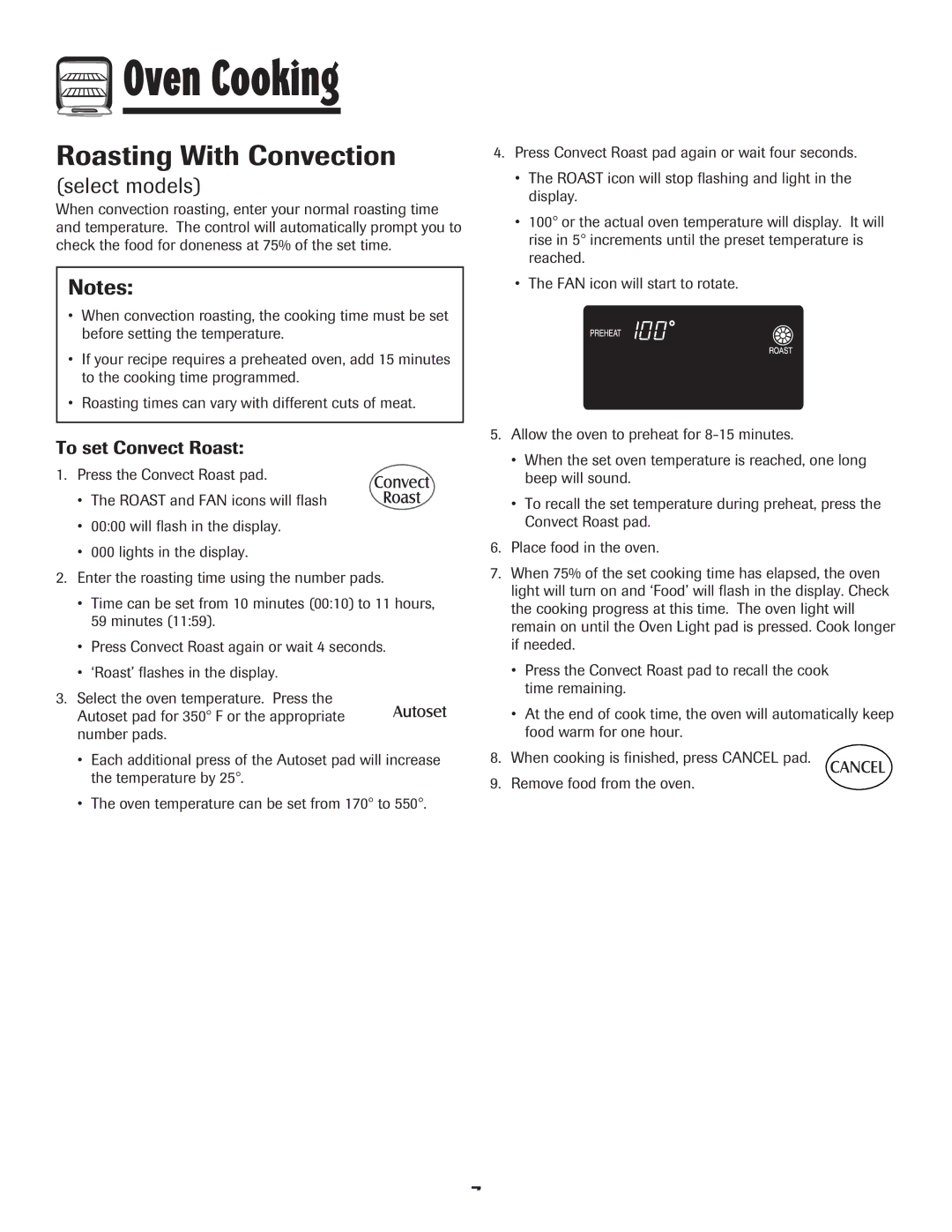 Maytag MEW6630DDW warranty Roasting With Convection, To set Convect Roast 