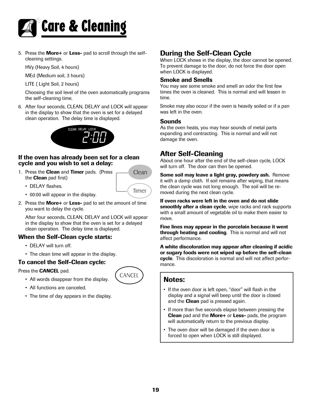 Maytag MGR5775QDW manual During the Self-Clean Cycle, After Self-Cleaning 