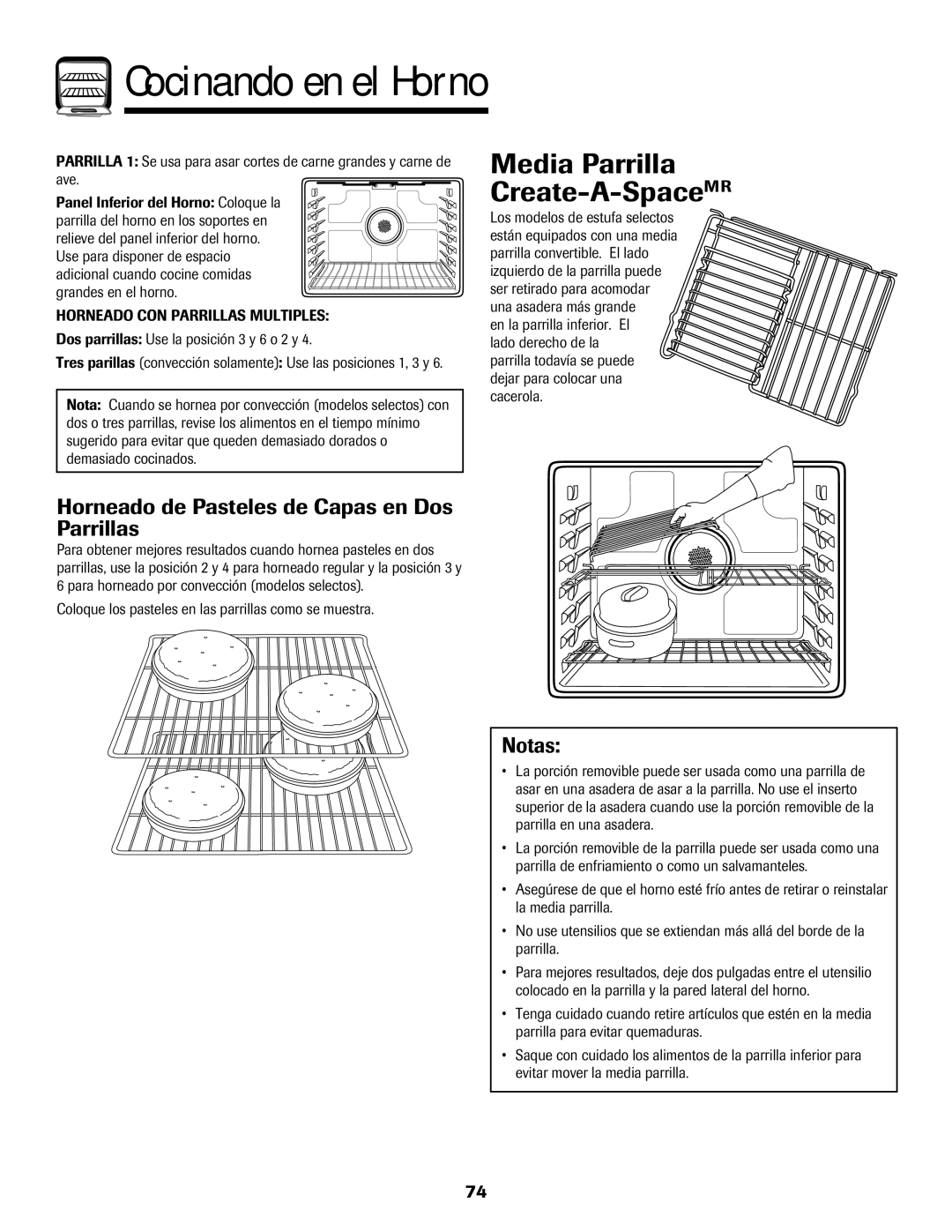 Maytag MGR5875QDW Media Parrilla Create-A-SpaceMR, Horneado de Pasteles de Capas en Dos Parrillas 